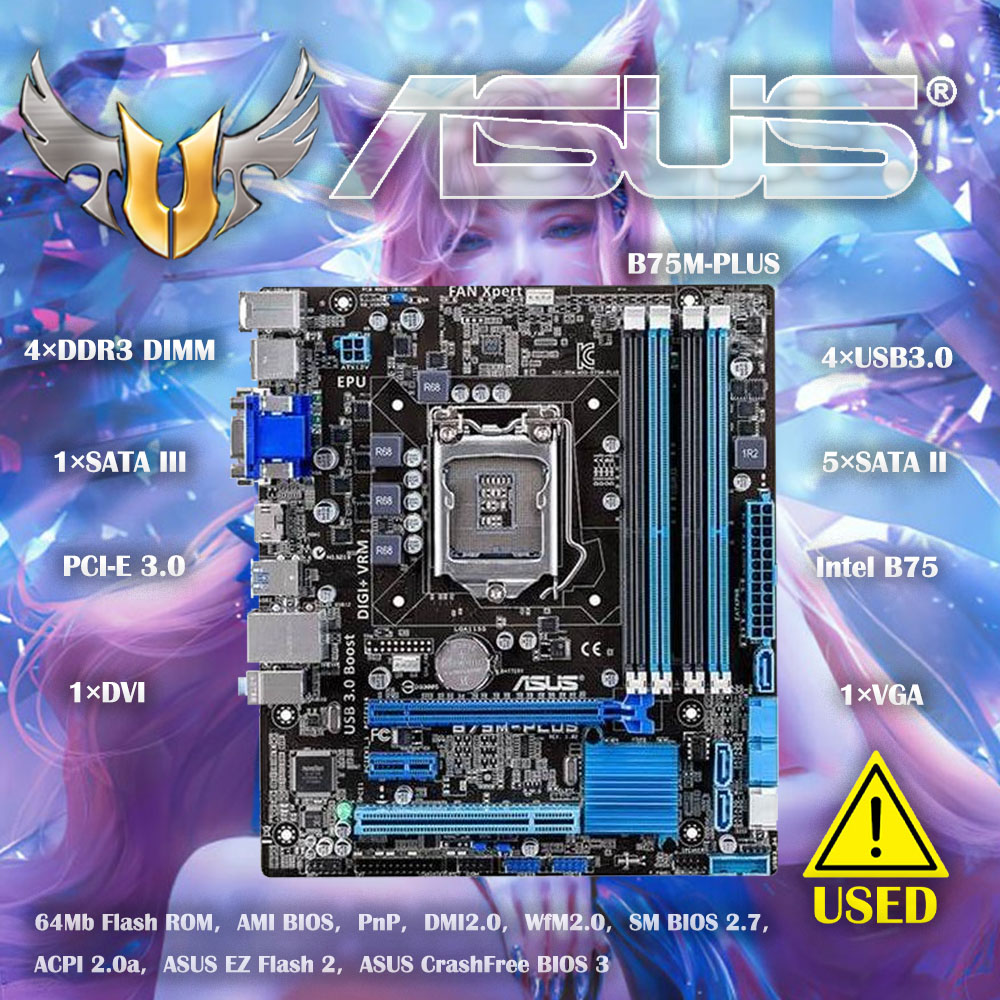 Asus B75M-PLUS Origineel Deskt - X870E Atx Motherboard recensie en prijs